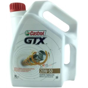 Castrol GTX 20W-50 3 Litre Benzinli-Dizel Sentetik Motor Yağı