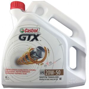 Castrol GTX LPG 20W-50 4 Litre Lpgli Araçlara Özel Motor Yağı